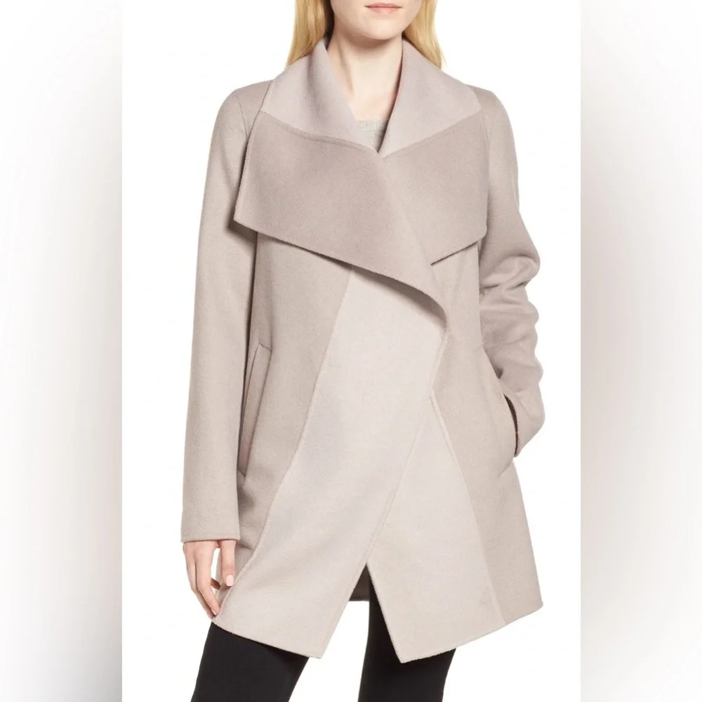 Tahari Nicky Double Face Wool Blend Oversize Coat - Picture 1 of 7